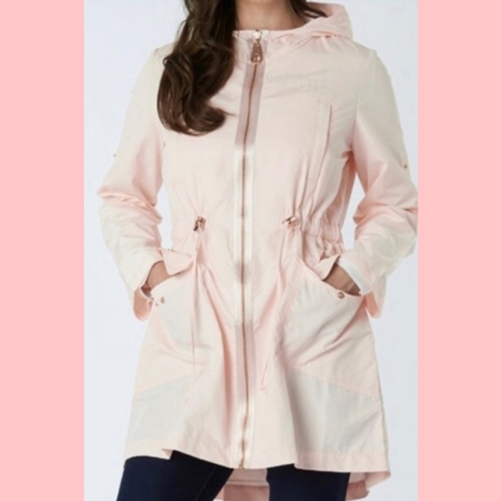 Ted Baker Naaomi Blush Pink Raincoat Size 1 Gem
